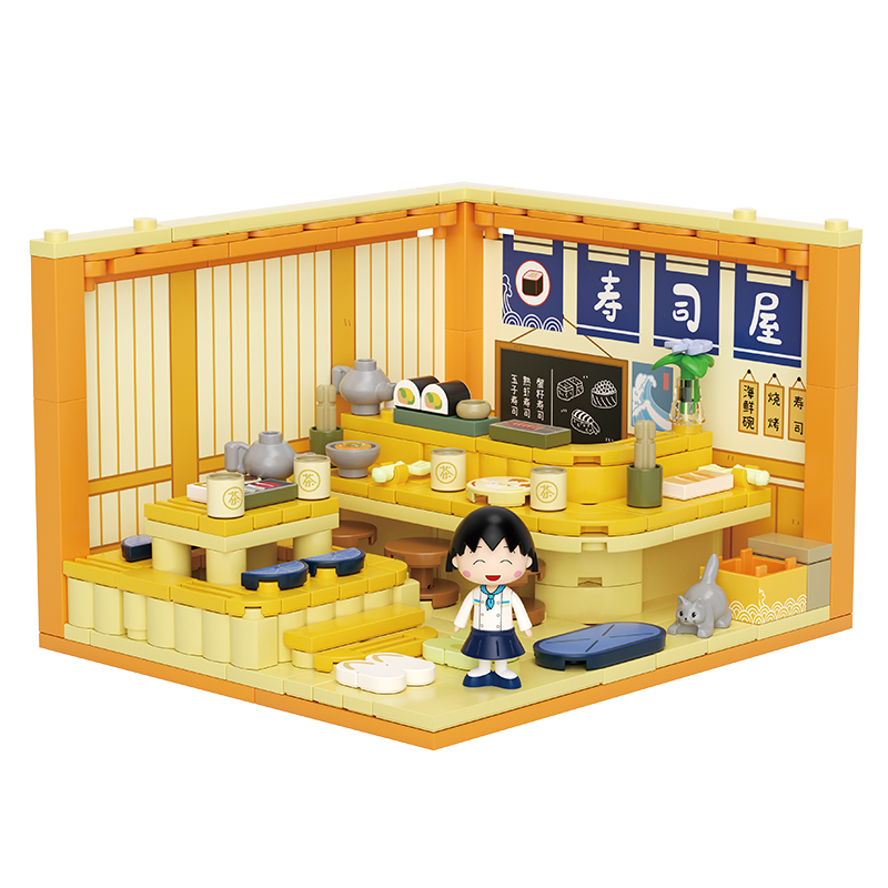 Home Bar Set - Weekit Chibi Maruko-chan Sushi Bar Building