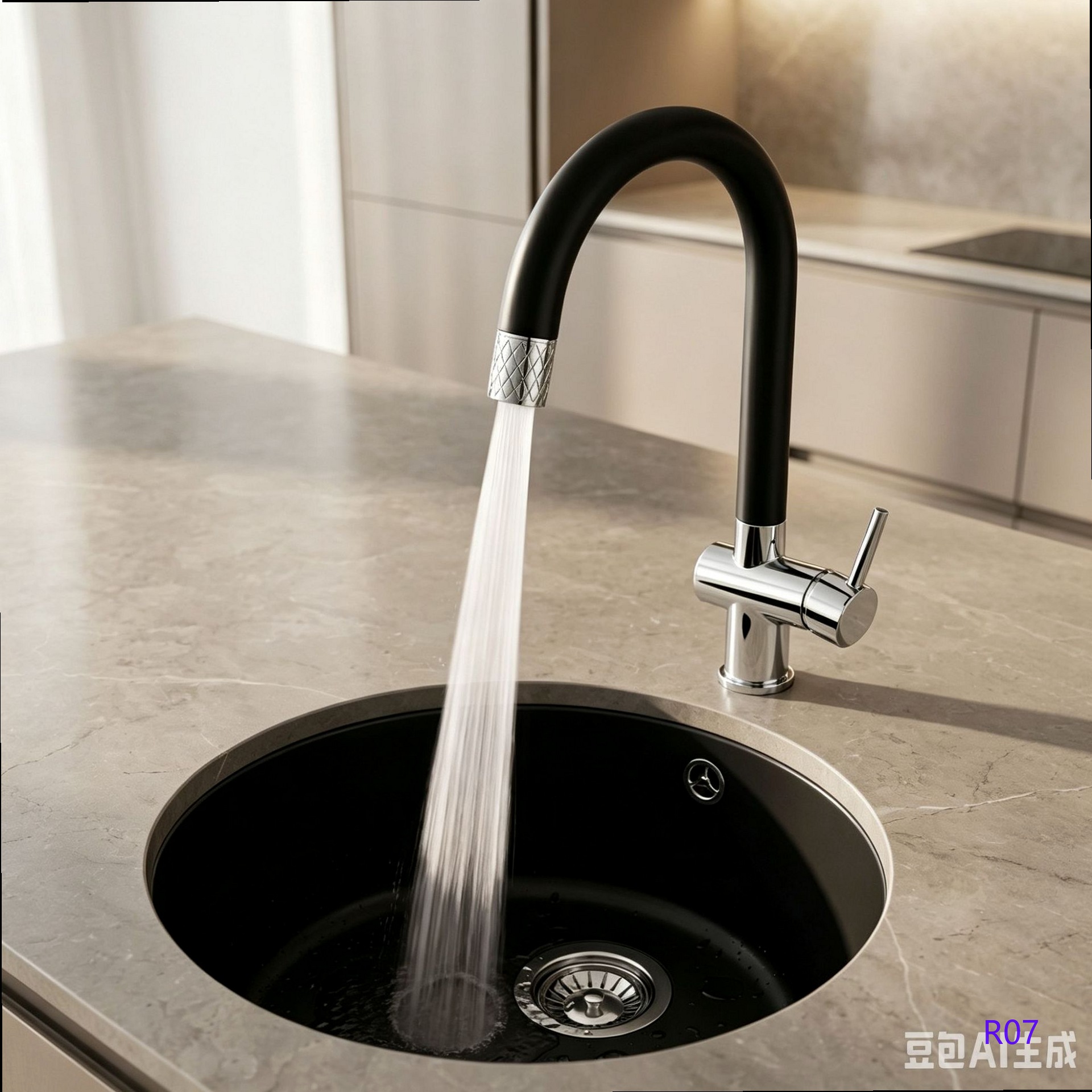 Home Bar Sink - Minimalist Pull‑Out Kitchen Island Faucet, Multifunctional