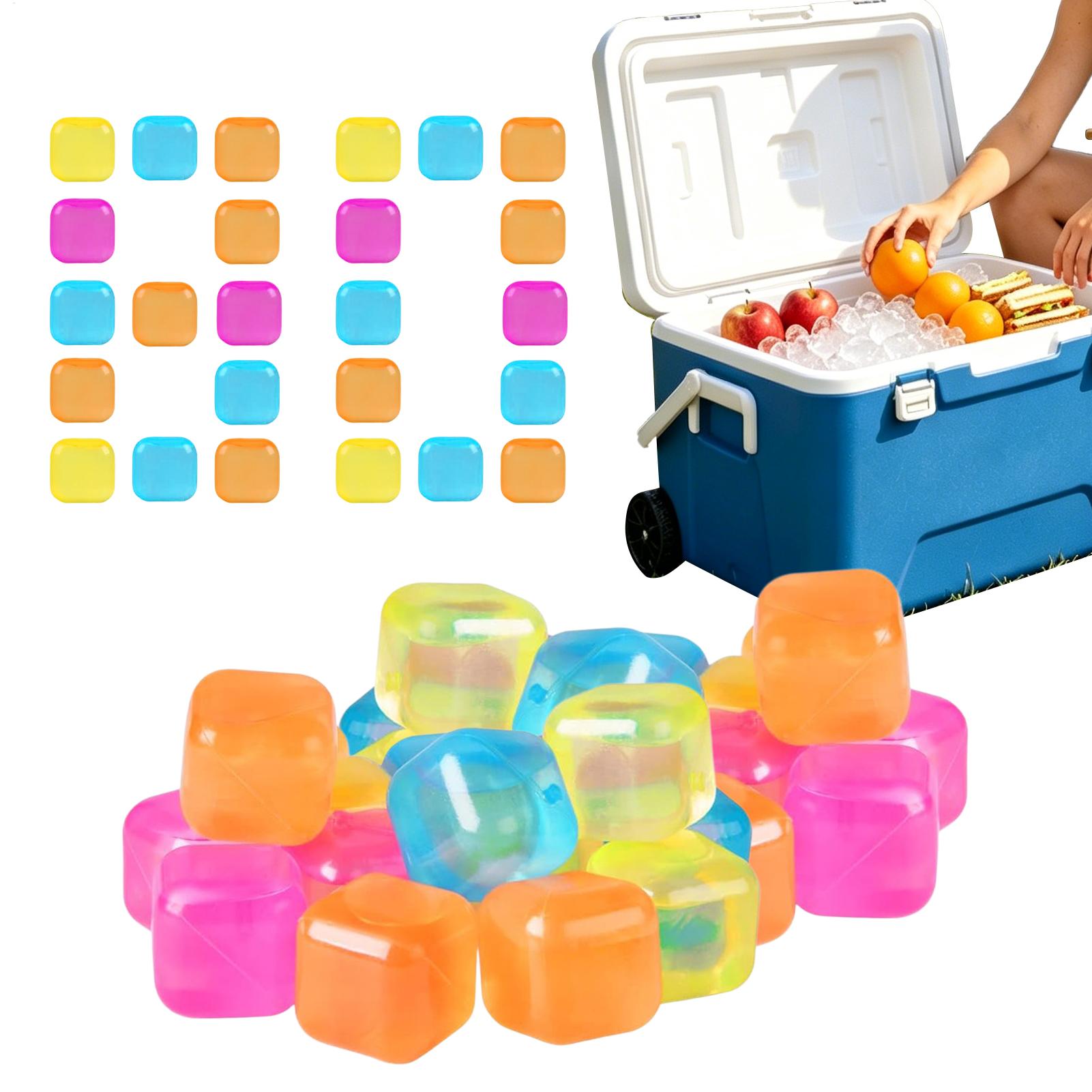Home Bar Set - 80PCS Reusable Icecubes Non-Melting Washable Refreezable