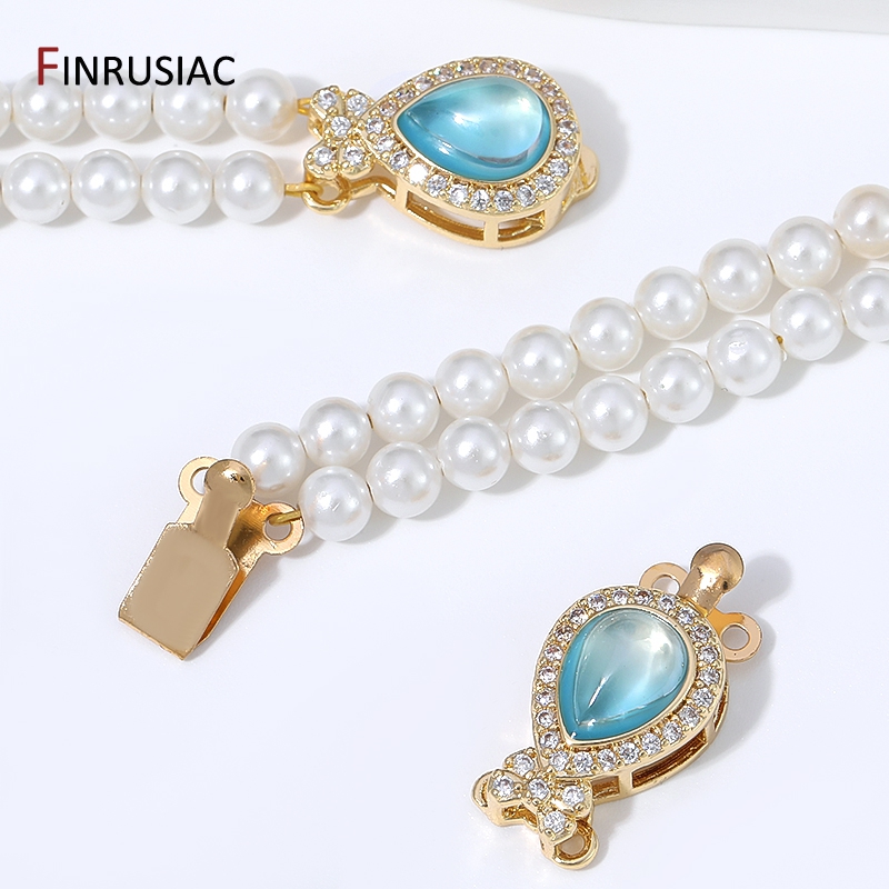 Bar Cart Gold - 18K Gold Plated Brass Pear Opal