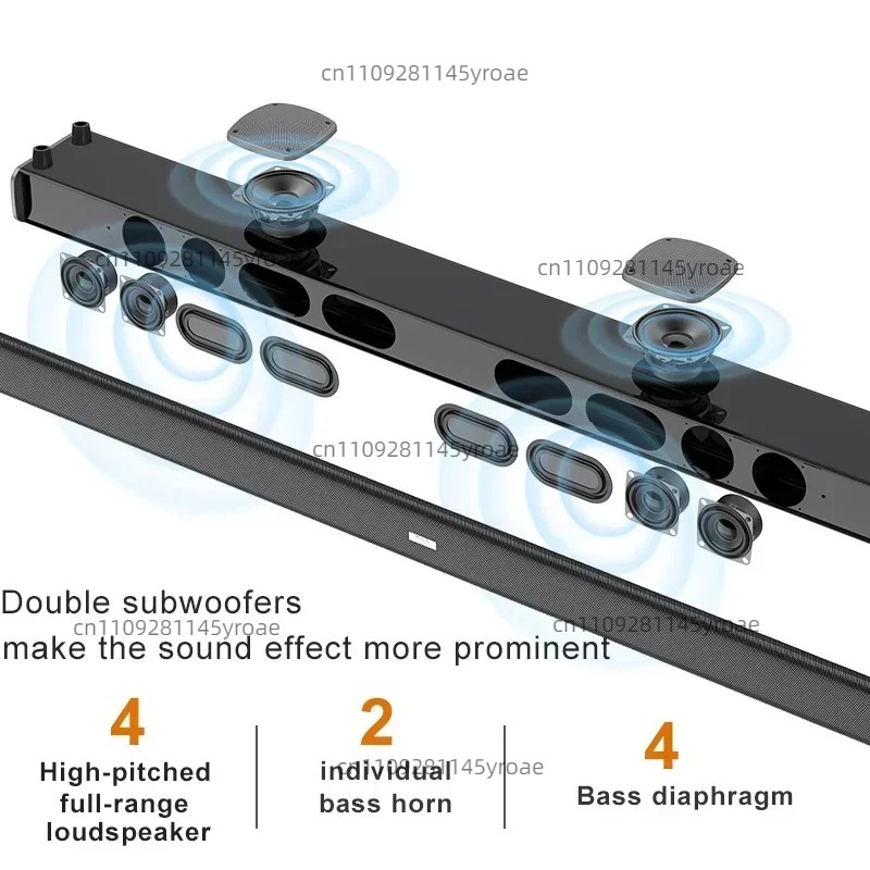 9D TV Stereo Bar Speaker, Home - Home Bar And Theater ulasan dan harga