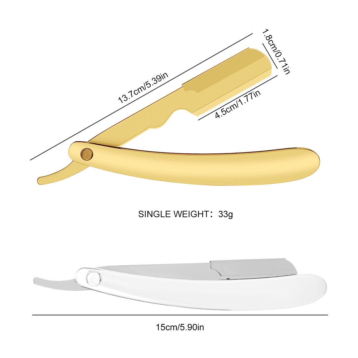 Silver Men Shaving Barber Tool - Home Barbershop ulasan dan harga