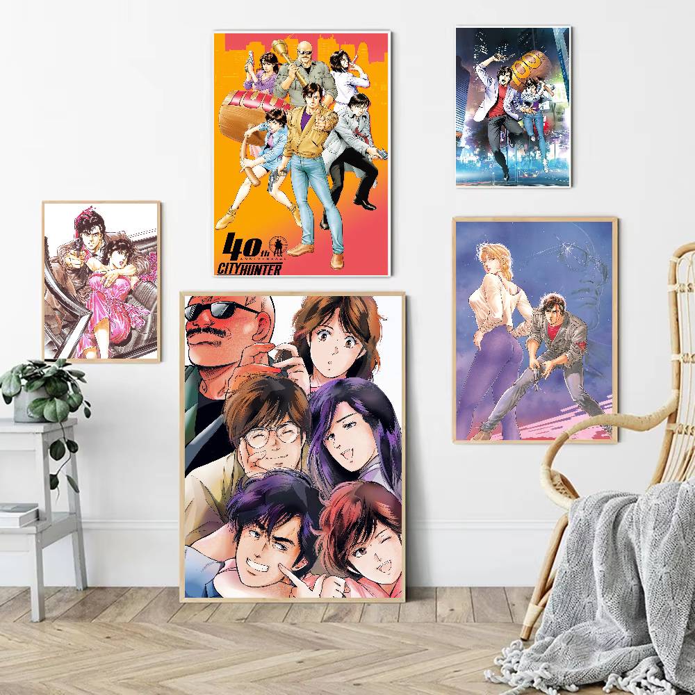 Anime City Hunter Anime Poster - Home Bar And Theater ulasan dan harga