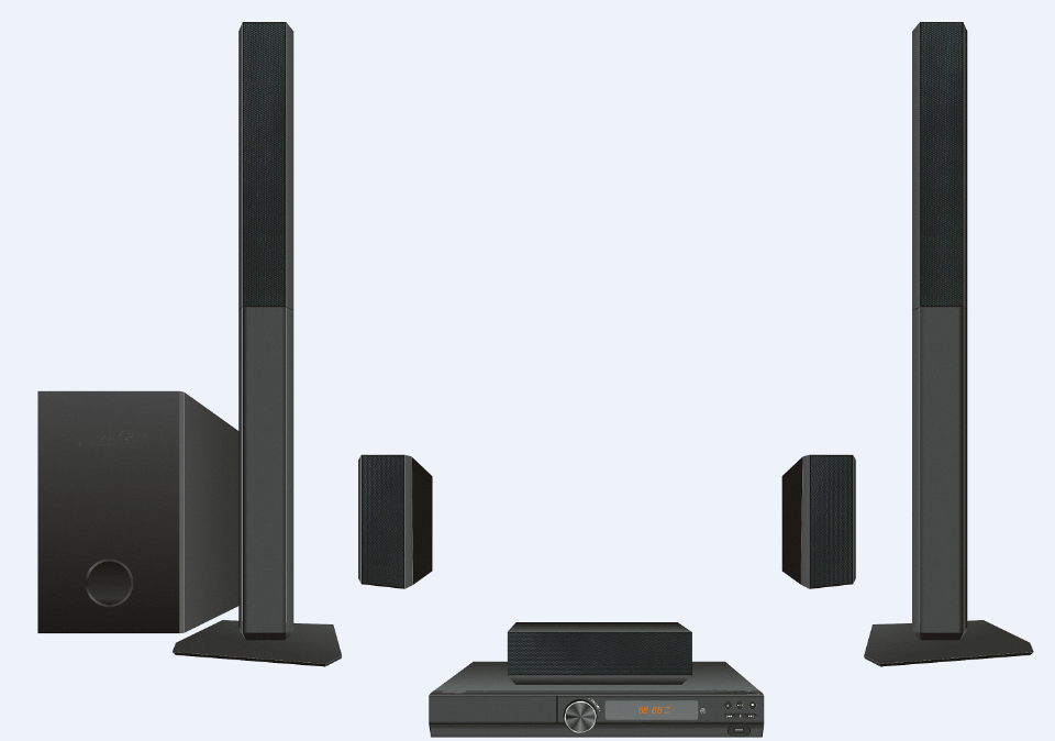 2025 Newest 5.1ch Speakers Hom - Home Bar And Theater ulasan dan harga
