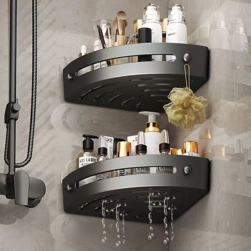 2pcs Corner Shelf for Bathroom - Home Bar Shelf ulasan dan harga
