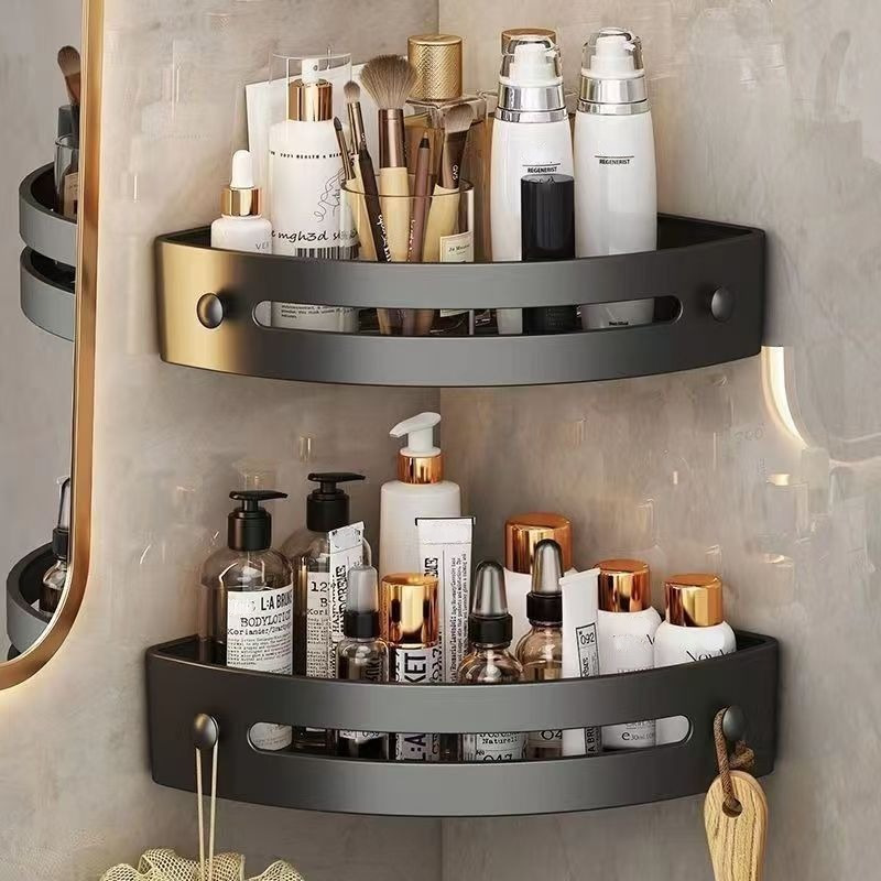 2pcs Corner Shelf for Bathroom - Home Bar Shelf ulasan dan harga