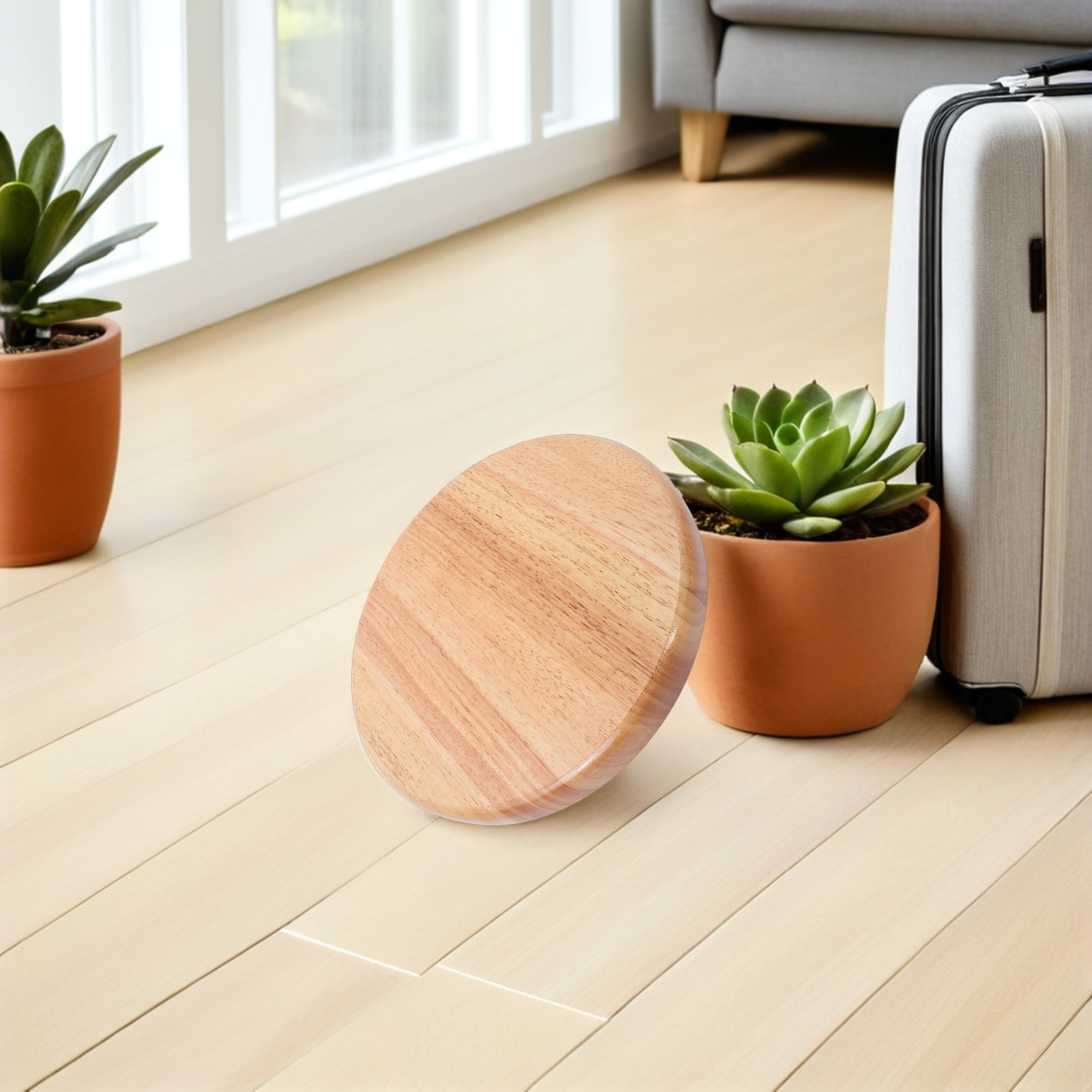 Round Wooden Stool Seat Replac - Home Bar Stools ulasan dan harga