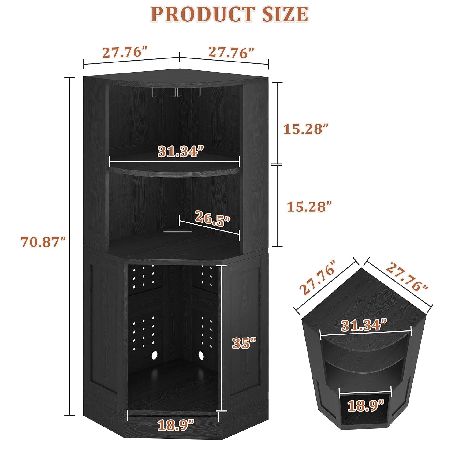 Corner Bar Cabinet with Fridge - Home Bar And Fridge ulasan dan harga