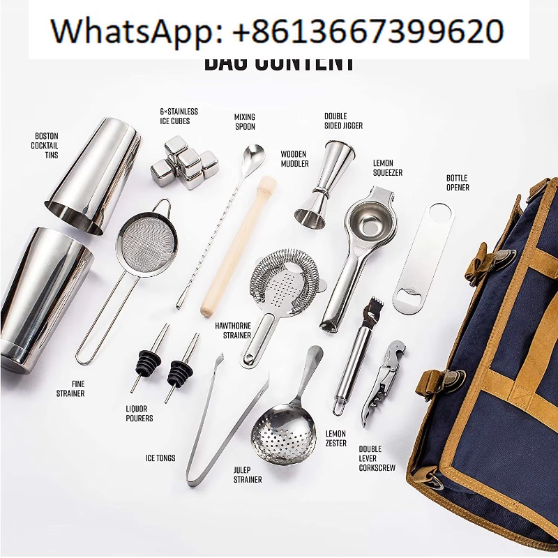 22-piece bartender kit: 800ml  - Boston Shaker Set ulasan dan harga