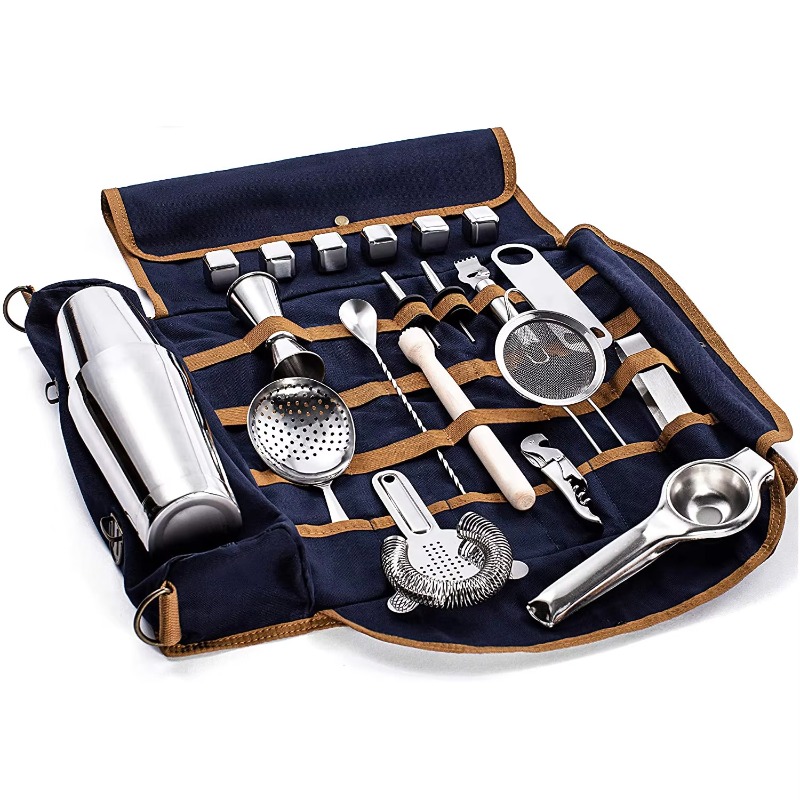 22-piece bartender kit: 800ml  - Boston Shaker Set ulasan dan harga