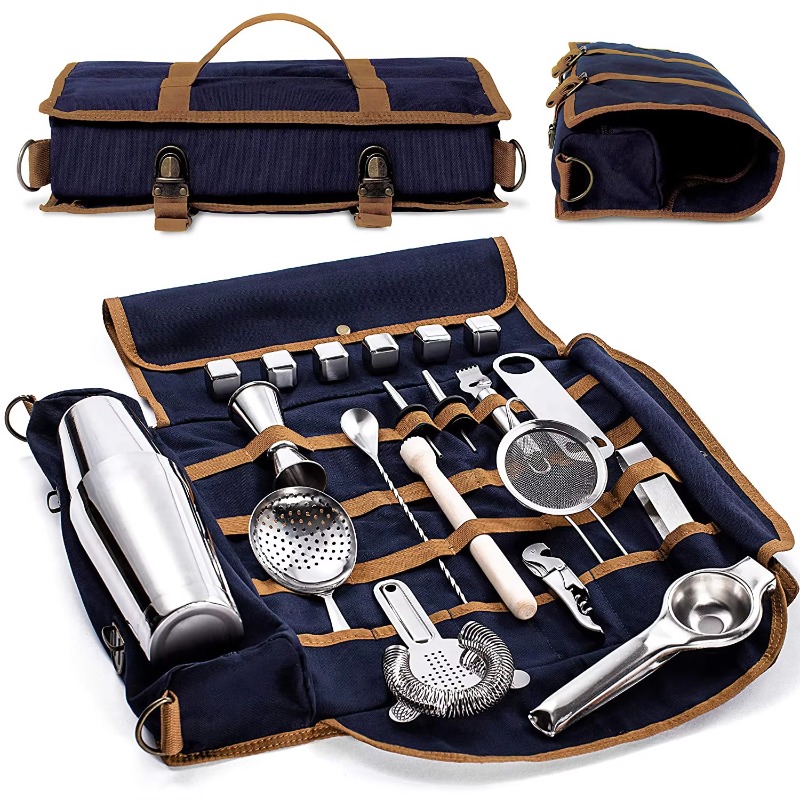 22-piece bartender kit: 800ml  - Boston Shaker Set ulasan dan harga