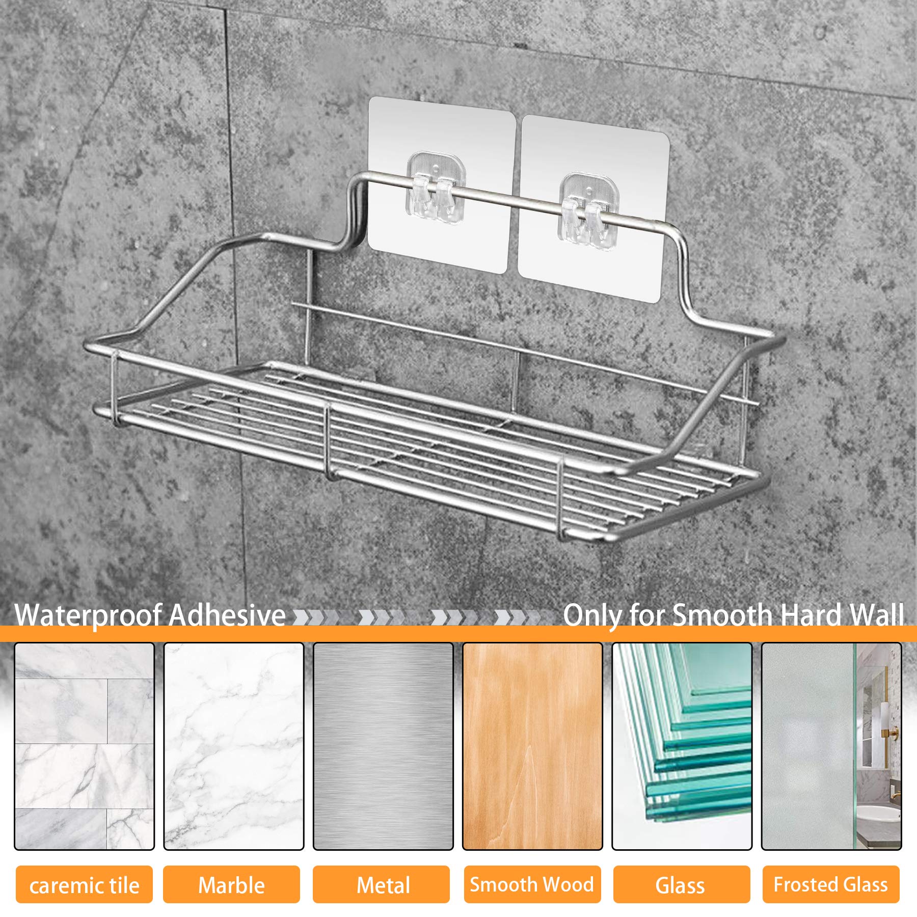 1/10pcs Corner Shower Caddy Ad - Home Bar Shelf ulasan dan harga
