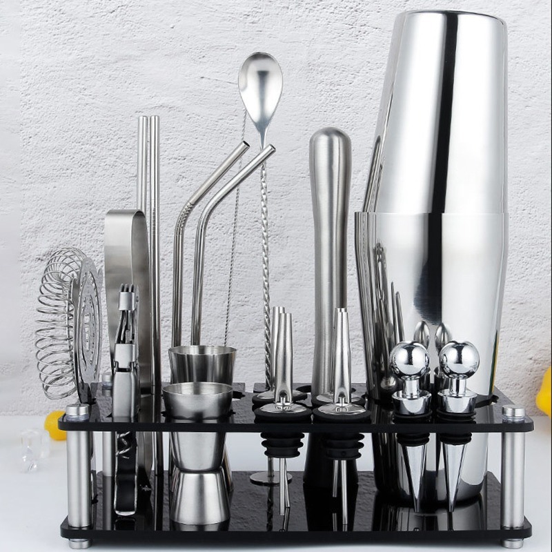 14/20/23/25 Pics Set Metal Bos - Boston Shaker Set ulasan dan harga