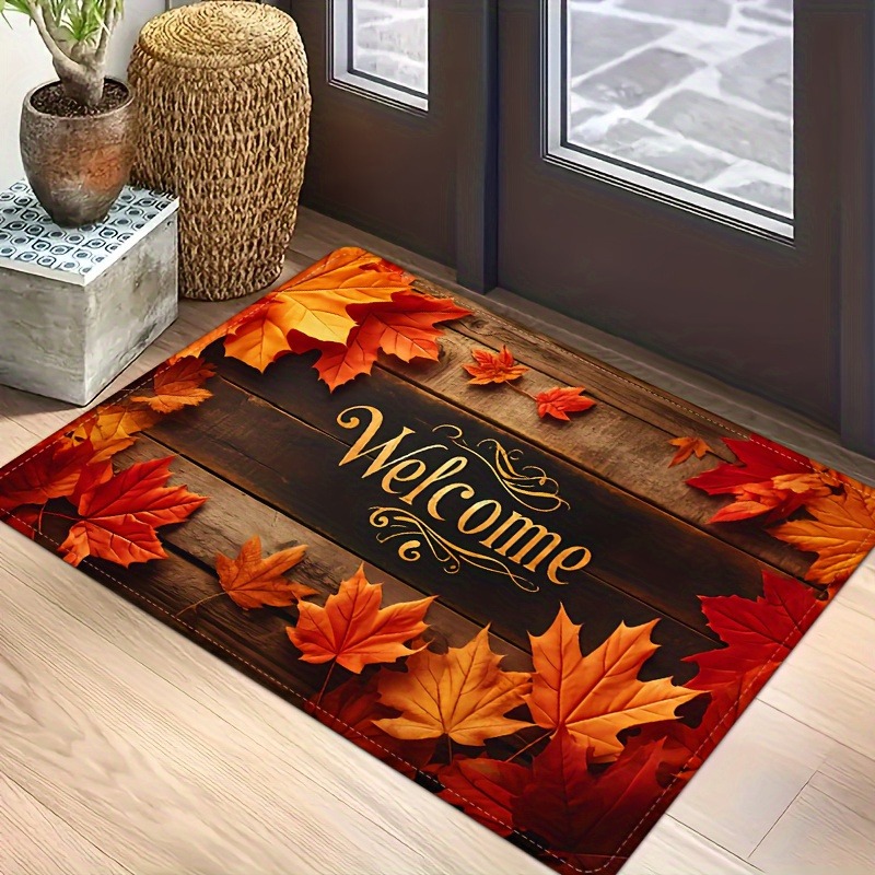 Autumn Maple Leaf Welcome Door - Home Bar Sink ulasan dan harga