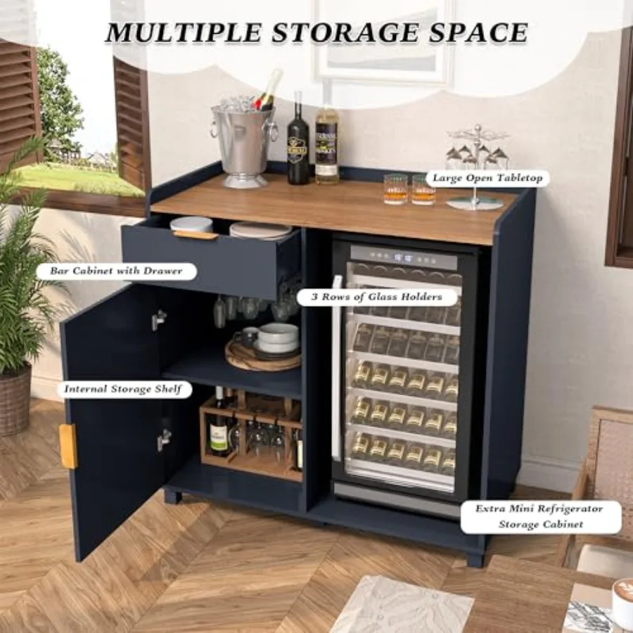 Bar cabinet with fridge space  - Home Bar And Fridge ulasan dan harga