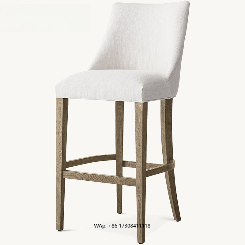 Light luxury solid wood bar ch - Home Bar Stools ulasan dan harga