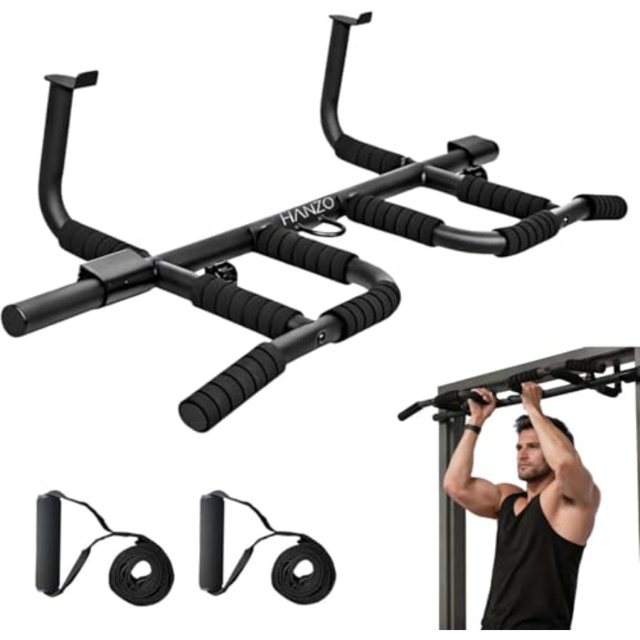 Doorway Pull Up Bar Set with S - Home Bar And Gym ulasan dan harga