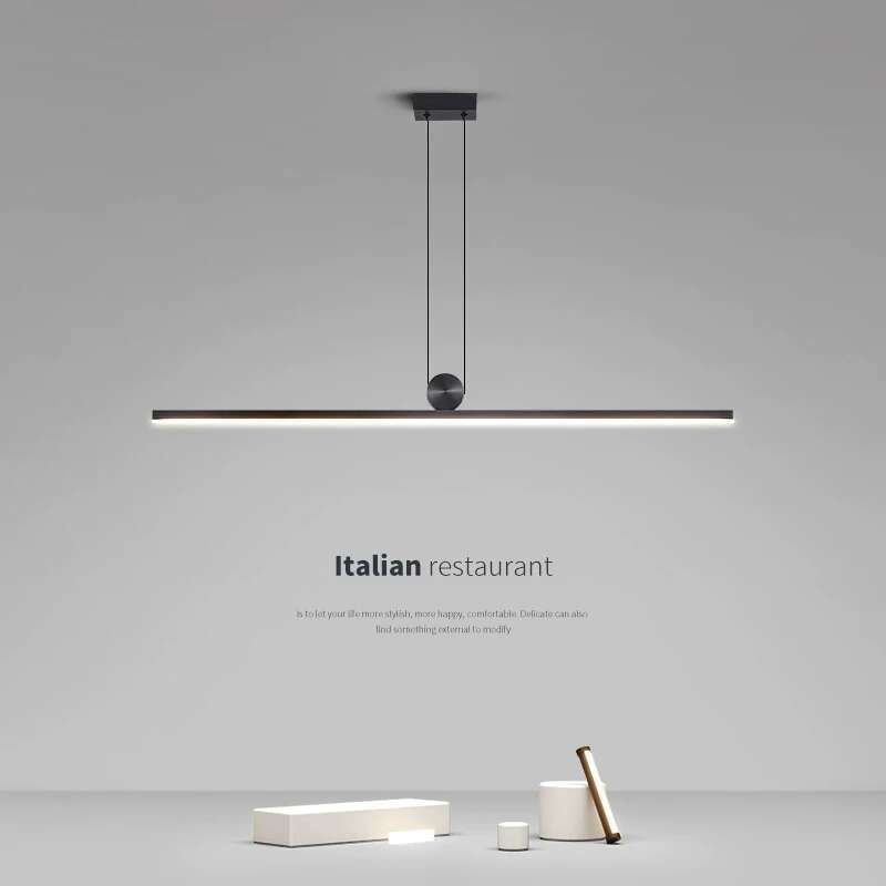 Black Led Long Pendant Lights  - Home Bar Word ulasan dan harga