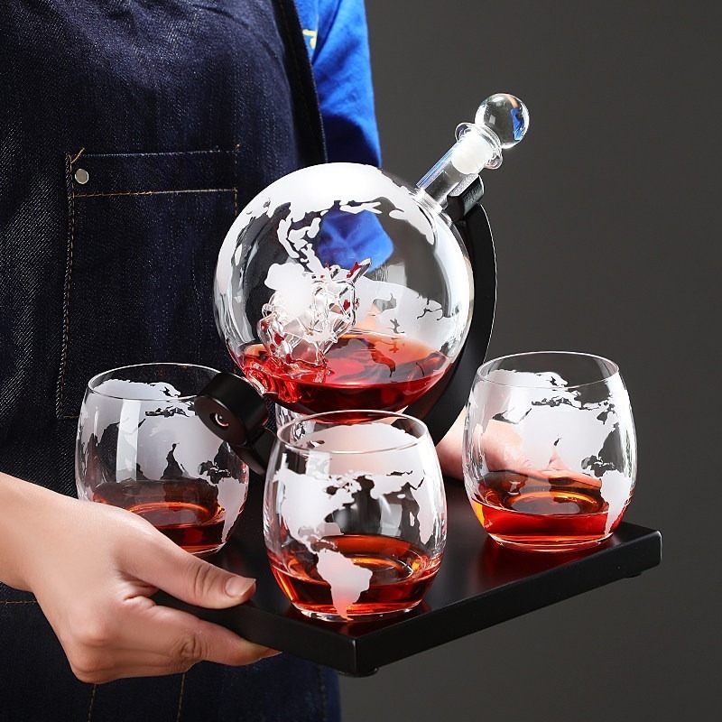 Decorative Globe Wine Decanter - Home Bar Set ulasan dan harga