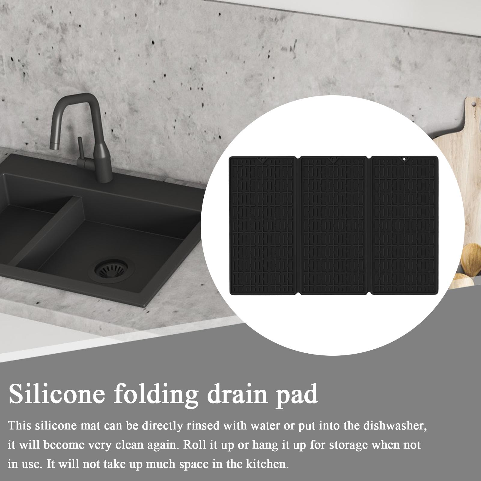 Dish Drainer Mat Silicone Non- - Home Bar Sink ulasan dan harga