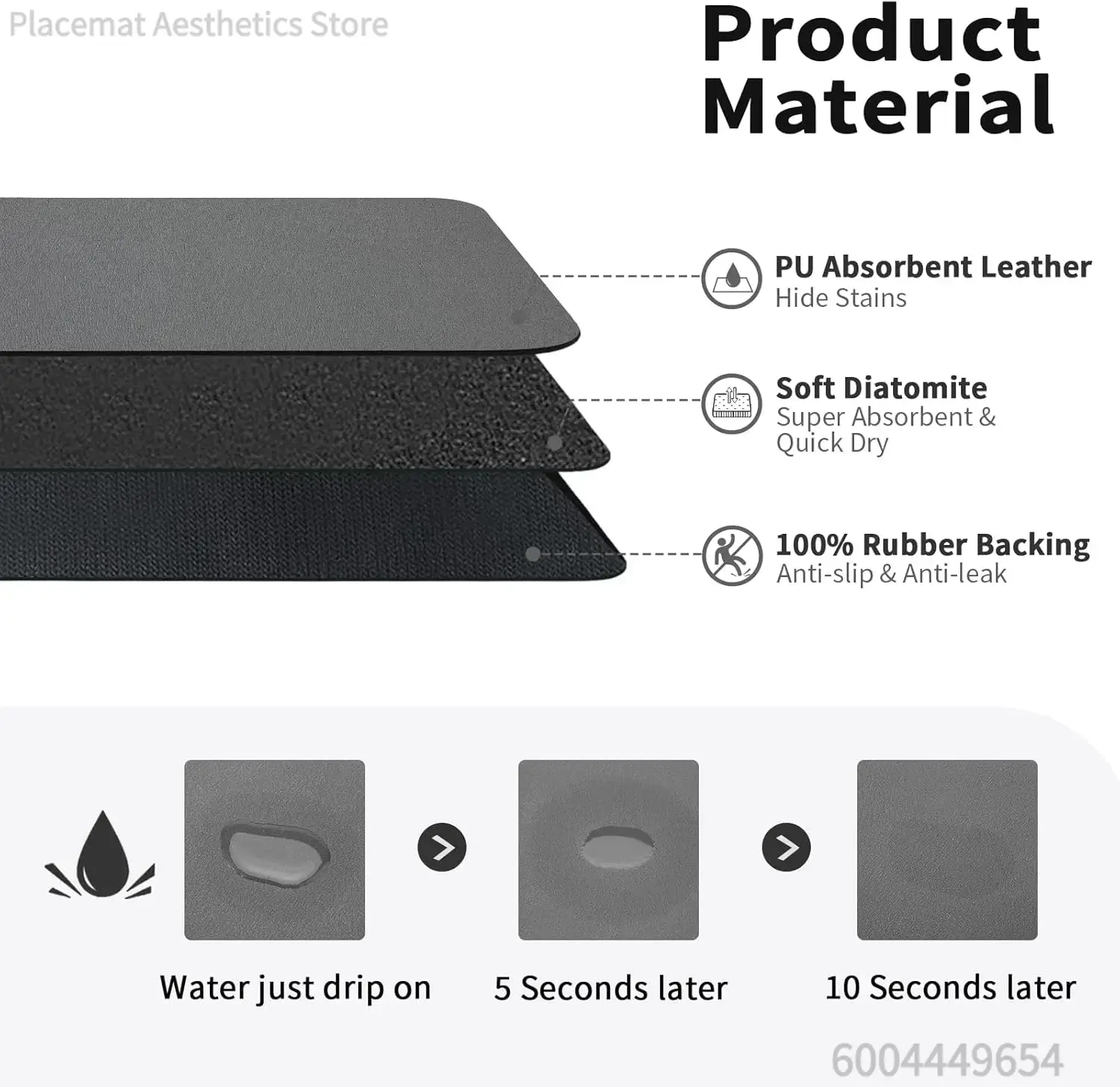 Rubber Dish Drying Mat for Kit - Home Bar Sink ulasan dan harga